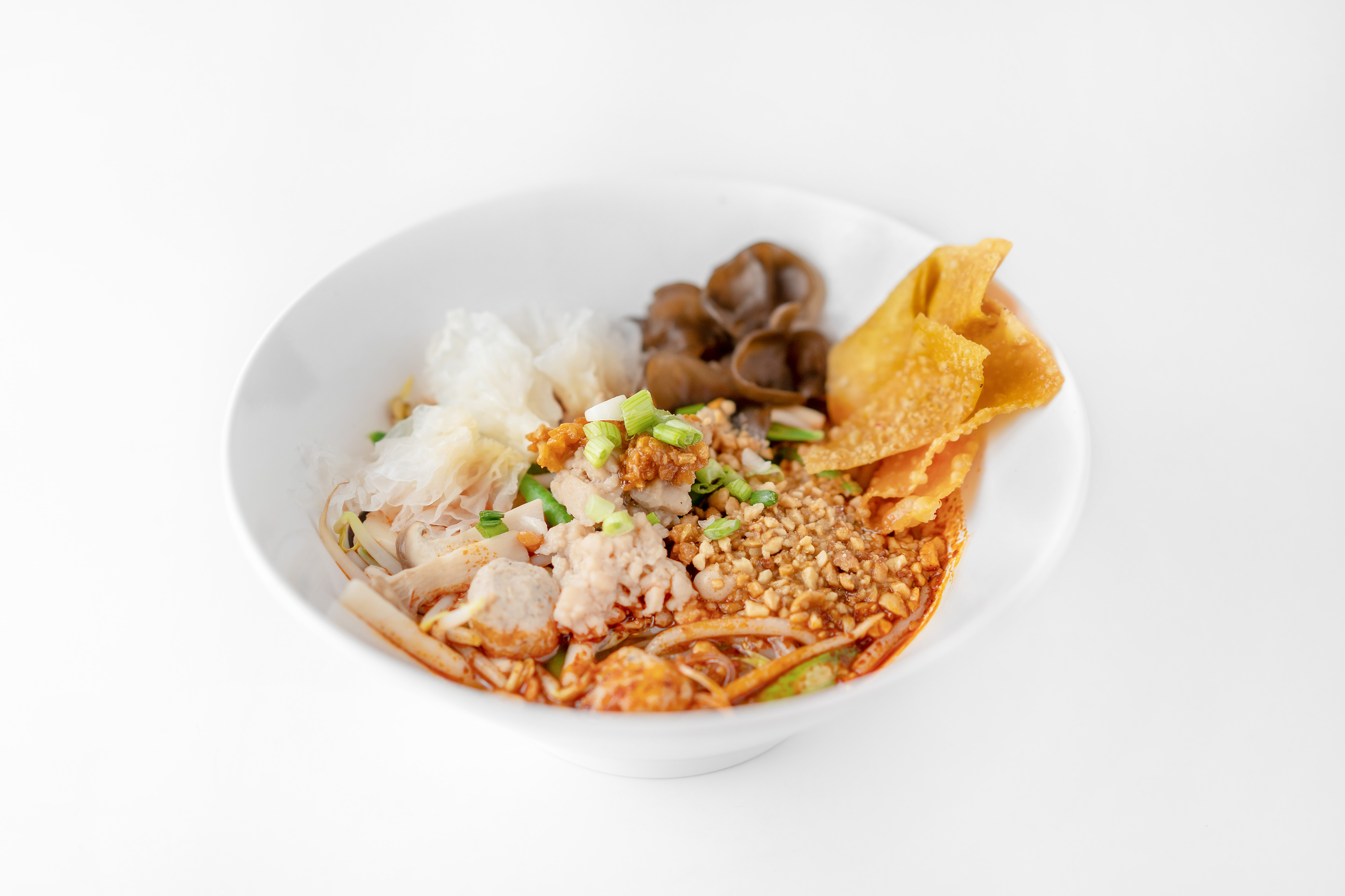 ก๋วยเตี๋ยวต้มยําสุโขทัย เจ / มังสวิรัติ Sukhothai Tom Yum Noodle