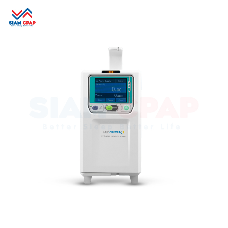 เครื่องควบคุมการให้สารละลายทางหลอดเลือดดำ Infusion Pump Medcaptain รุ่น SYS-6010A รับประกันศูนย์ไทย 1 ปี