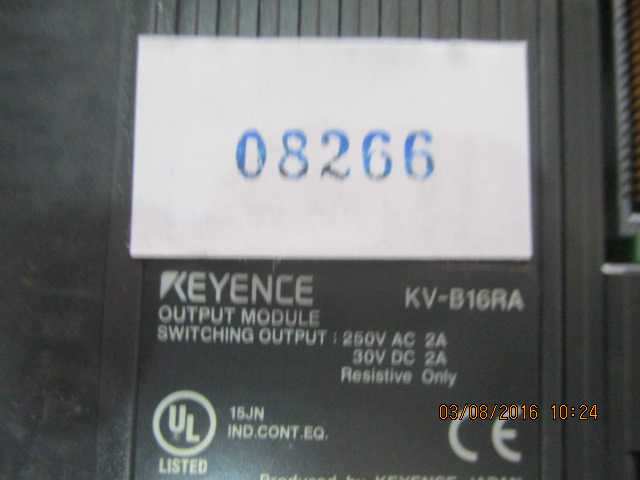 PLC " KEYENCE " MODEL : KV-B16RA