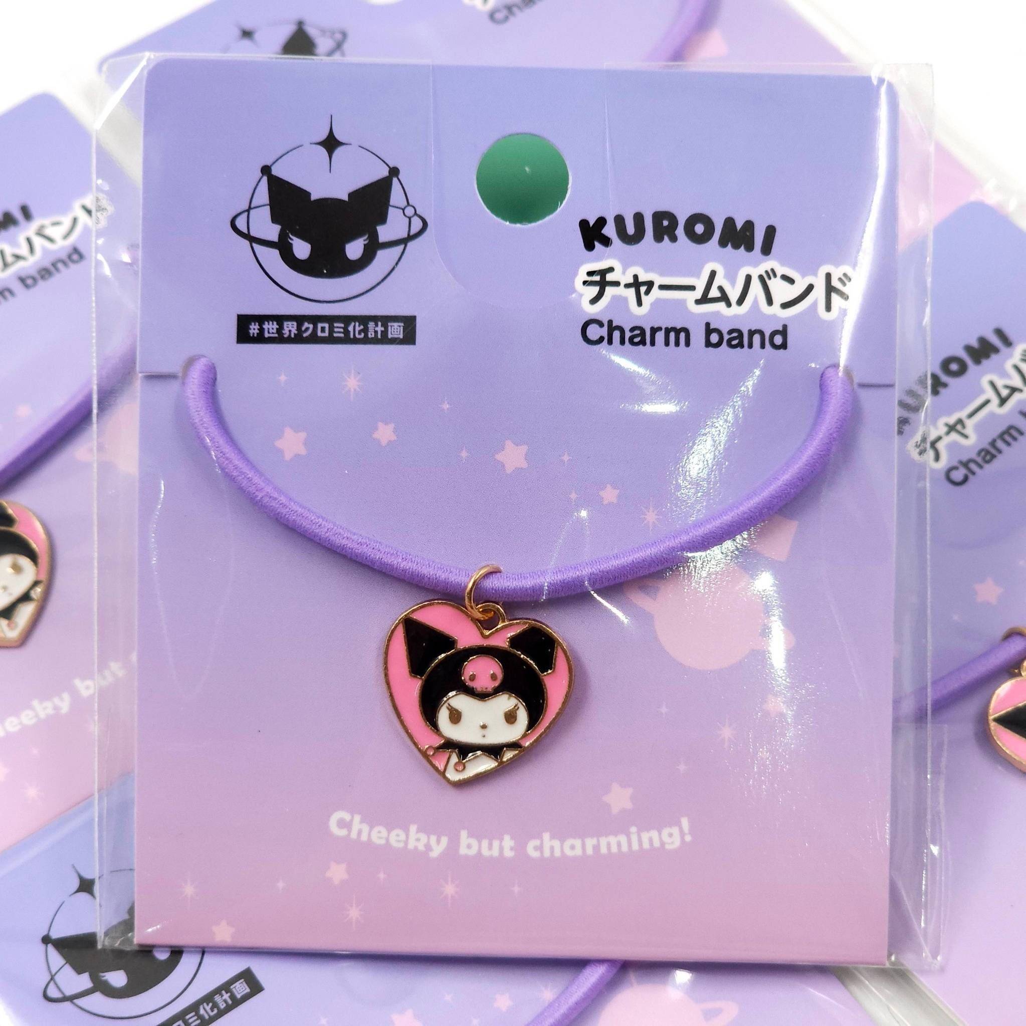 ยางผูกผม คล้องมือ Kuromi charm band ลิขสิทธิ์แท้จากญี่ปุ่น