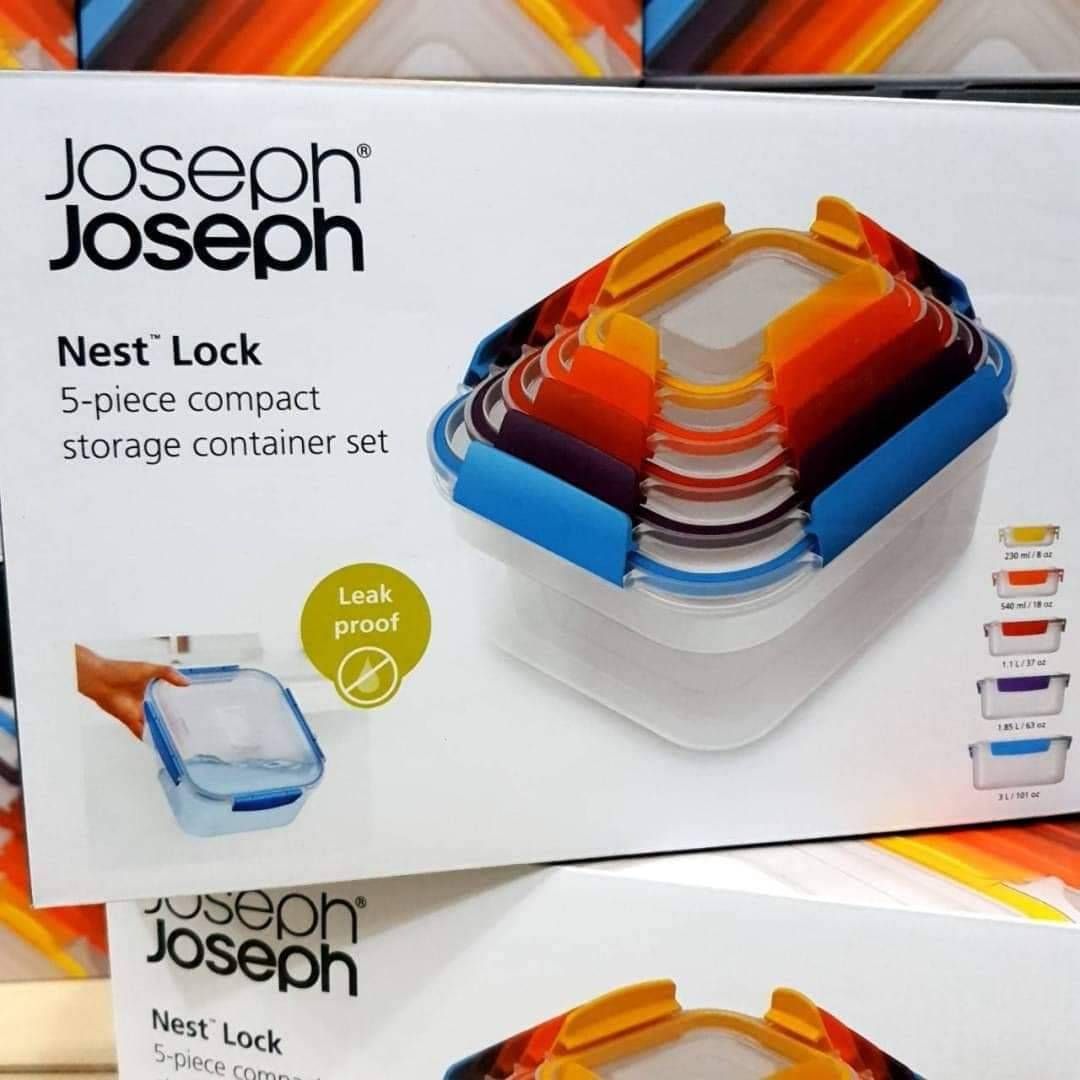 Joseph Joseph Nestlock Food Storage Containers Set of 5 เซตกล่องเก็บอาหาร 5 ชิ้น