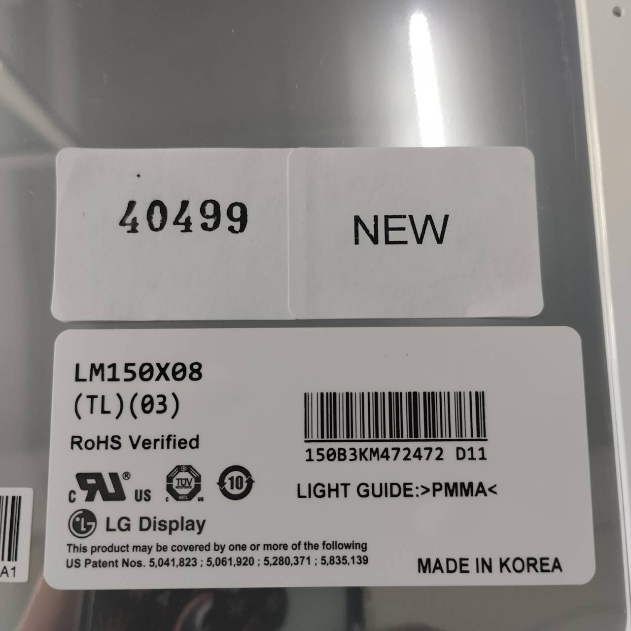 LCD PANEL " LG PHILIPS " MODEL : LM150X08(TL)(03)