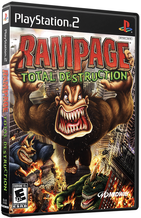 แผ่นเกมส์ PS2 : Rampage - Total Destruction