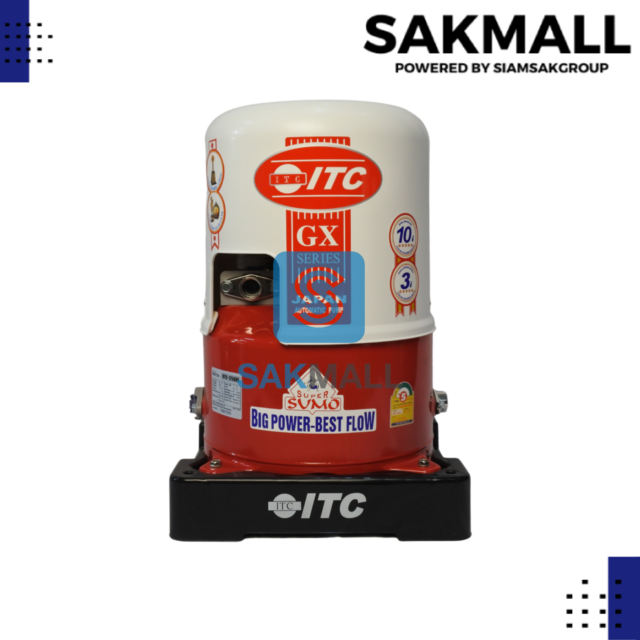 ปั๊มน้ำITC รุ่นHTC-125 GX5