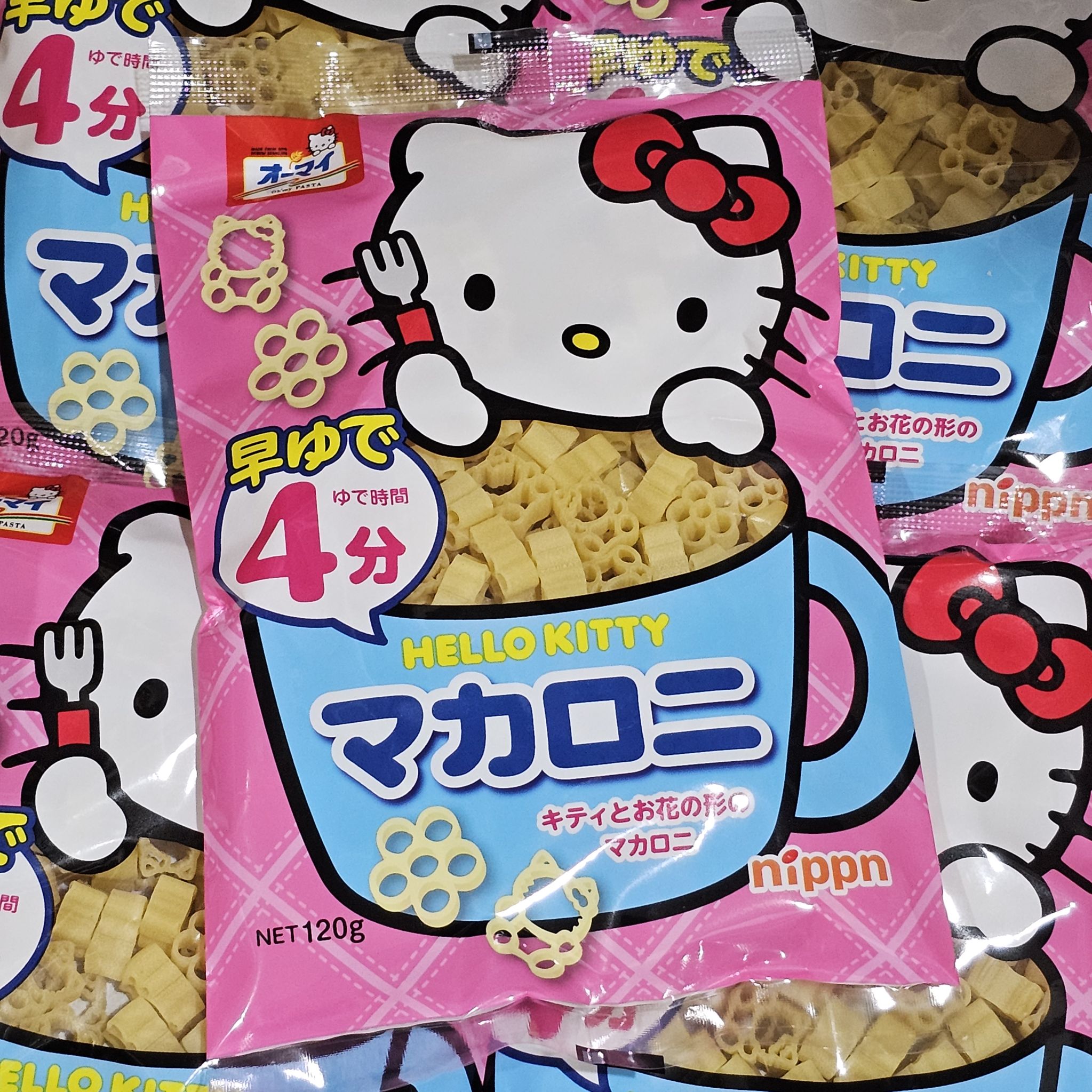 มักกะโรนีพาสต้า Hello Kitty Pasta 120g Made in Japan 🇯🇵
