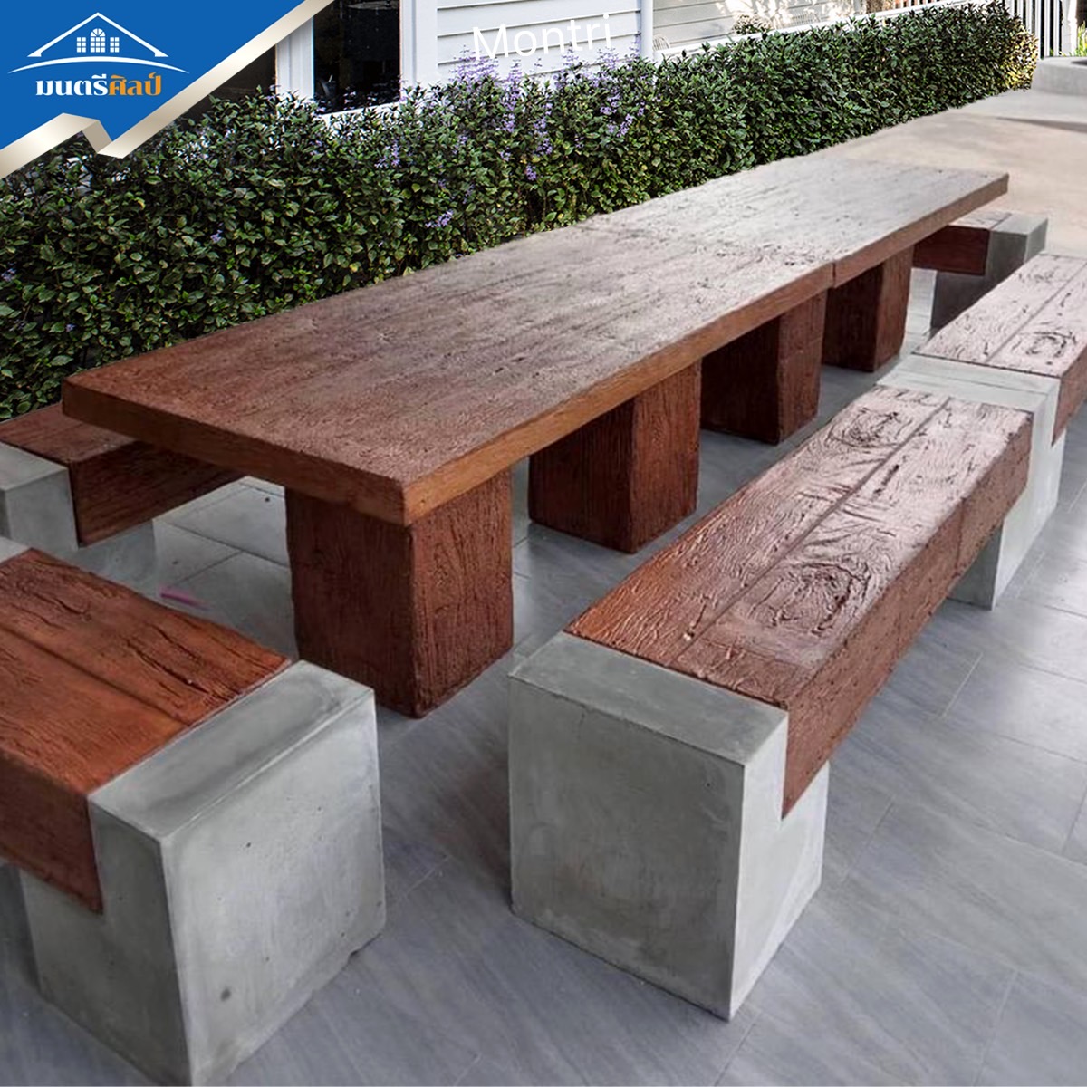 ชุดโต๊ะไม้หมอน ชุดโต๊ะไม้หมอน สไตล์โมเดิร์น ขนาดยาว 3.6 เมตร นั่งได้ 18-20 ท่าน งานดีไซน์โดยคนไทย มีบริการจัดส่งพร้อมติดตั้งทั่วไทย