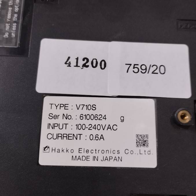 HMI " HAKKO " MODEL : V710S