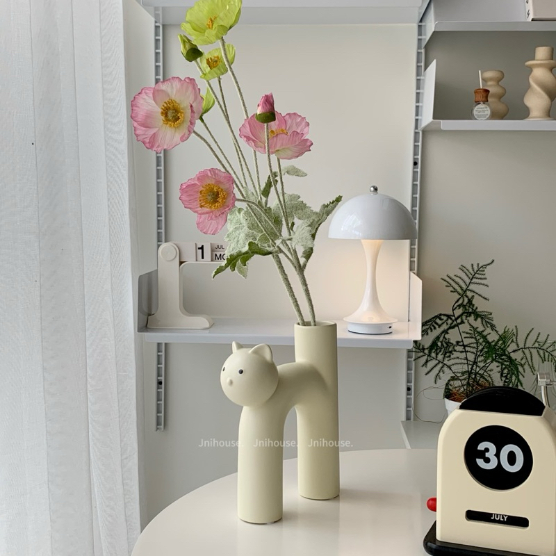 [พร้อมส่ง] Jnihouse : KITTY VASE แจกันน้องแมว แจกันดอกไม้