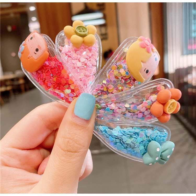 กิ๊บป็อกแป๊ก ติดผมเด็ก น่ารักมาก ใน1 ชุด ได้กิ๊บ 10 ชิ้น พร้อมส่ง