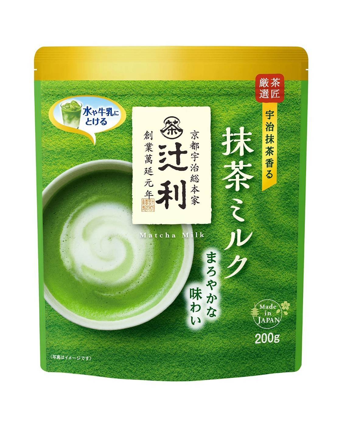 ผงชาเขียว Kataoka Tsujiri Matcha milk tea 200g