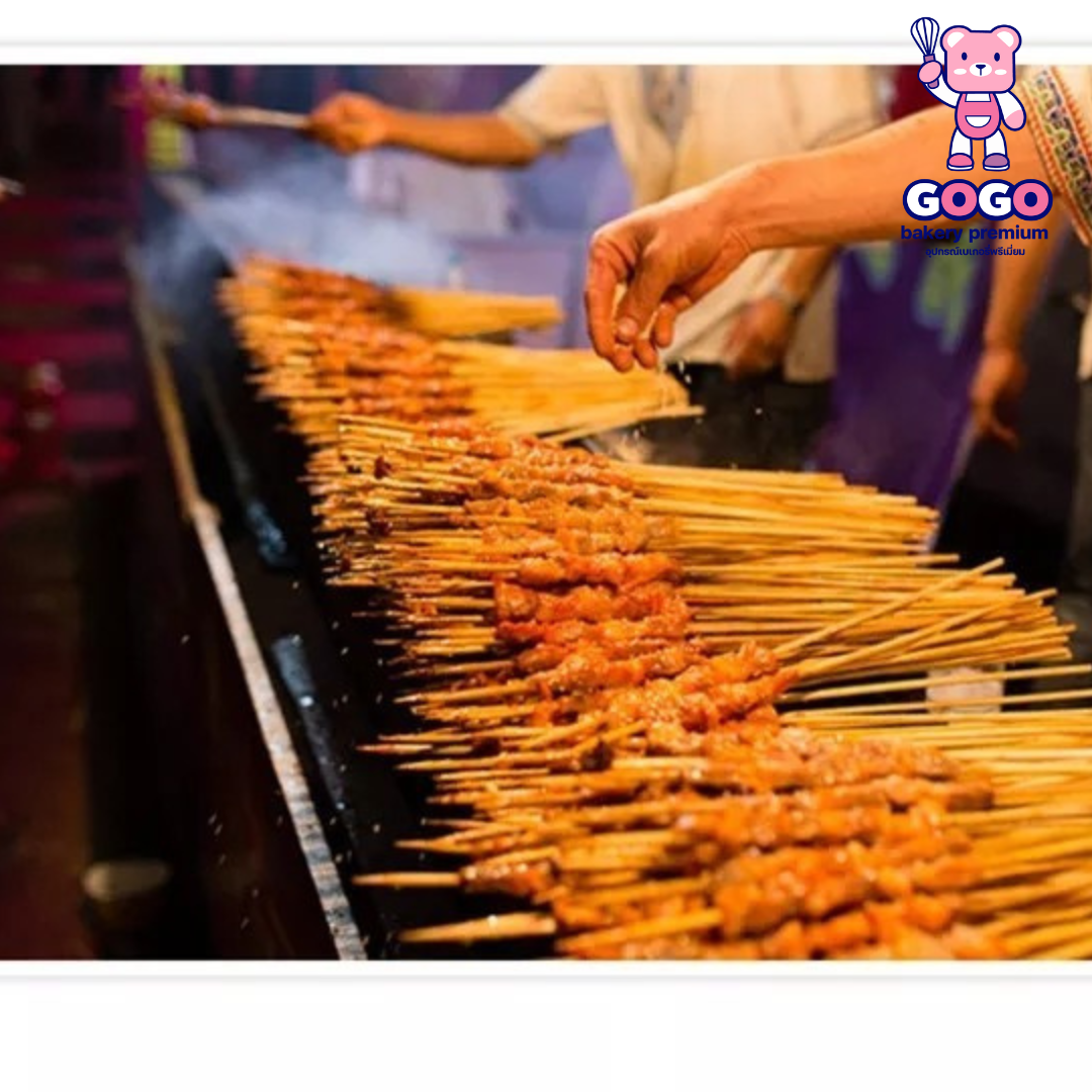 ไม้เสียบลูกชิ้น 20cm. ไม้เสียบไม้ไผ่ ไม้เสียบอาหาร ไม้แหลม