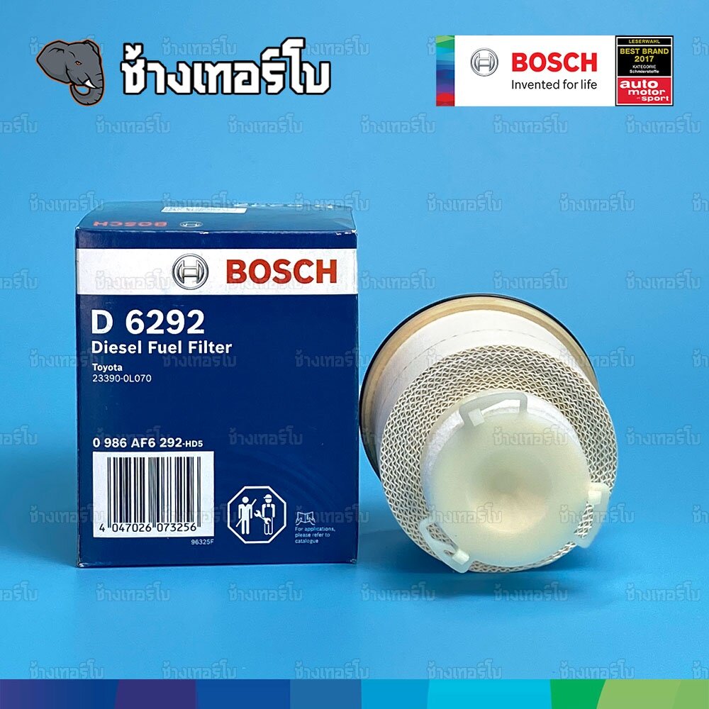 ✅BOSCH ⏩D6292⏪ #326 สำหรับ TOYOTA Hilux REVO 2.4, 2.8 ปี 2016- กรองโซล่า New FORTUNER 2.8 ปี 2015- / กรองเชื้อเพลิงJFB