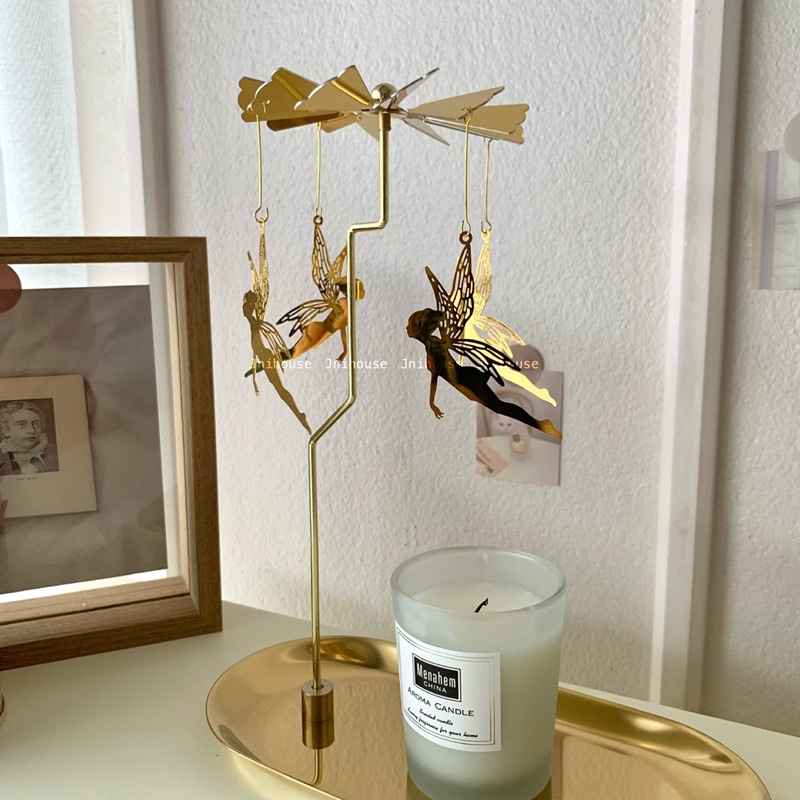 [พร้อมส่ง] Jnihouse : Rotating Candle Holder ถาดหมุนเทียน
