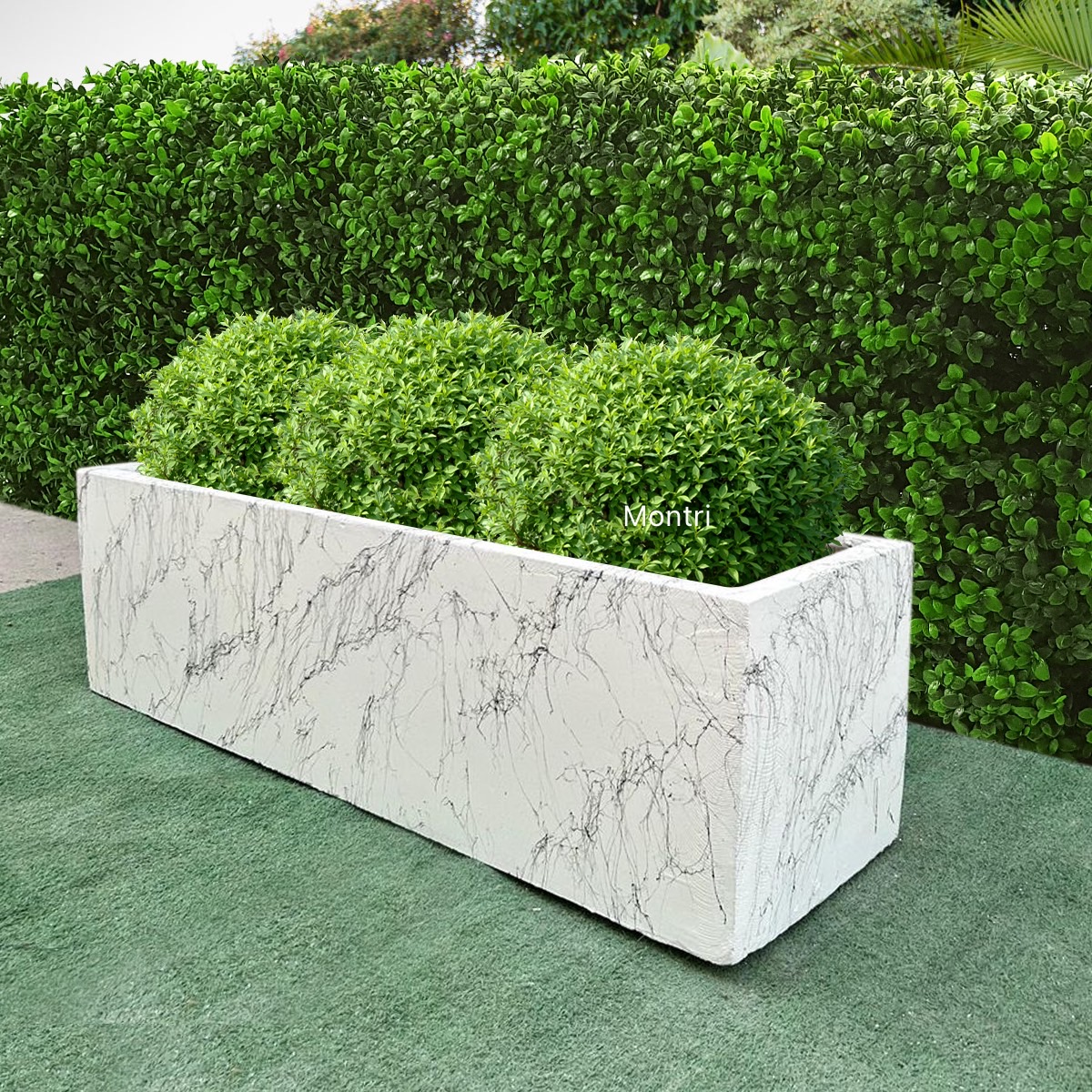 กระถางทรงรางยาว กระถางต้นไม้ set 10 ใบ ลงสีคุณภาพพร้อมเคลือบเงาสามารถวางได้ทั้งกลางแจ้งและในร่ม ขนาด 30*100* cm. วัสดุเป็นปูน