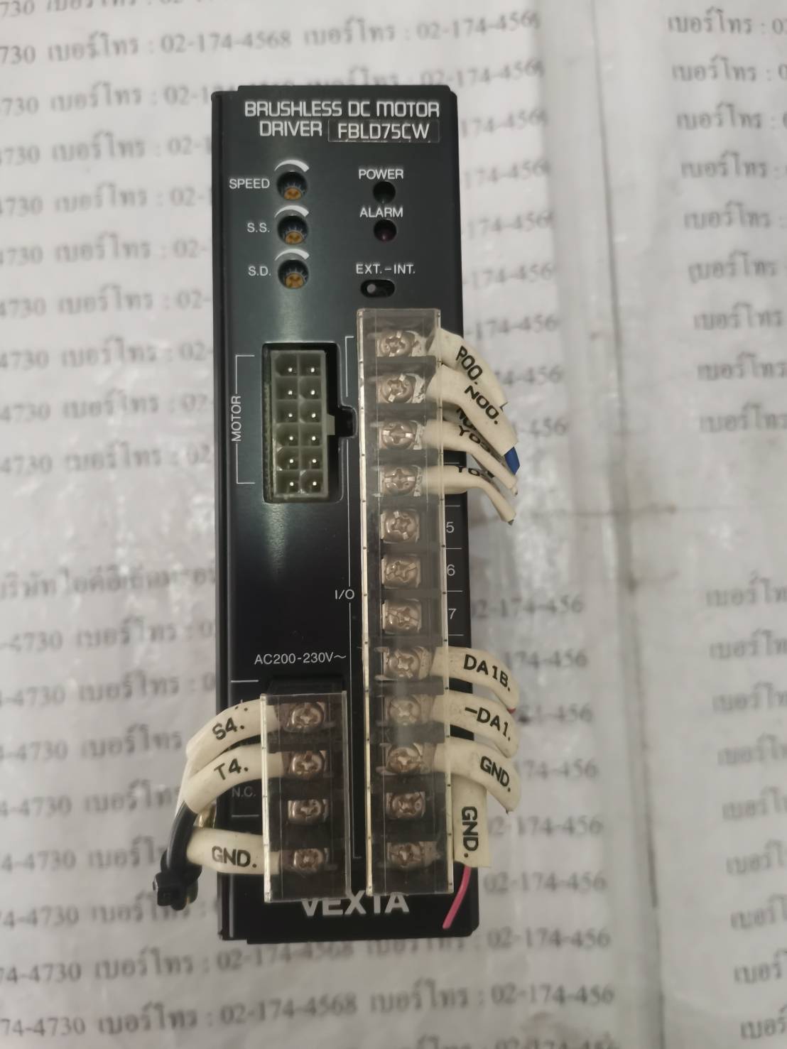 SERVO DRIVE " VEXTA " MODEL : FBLD75CW