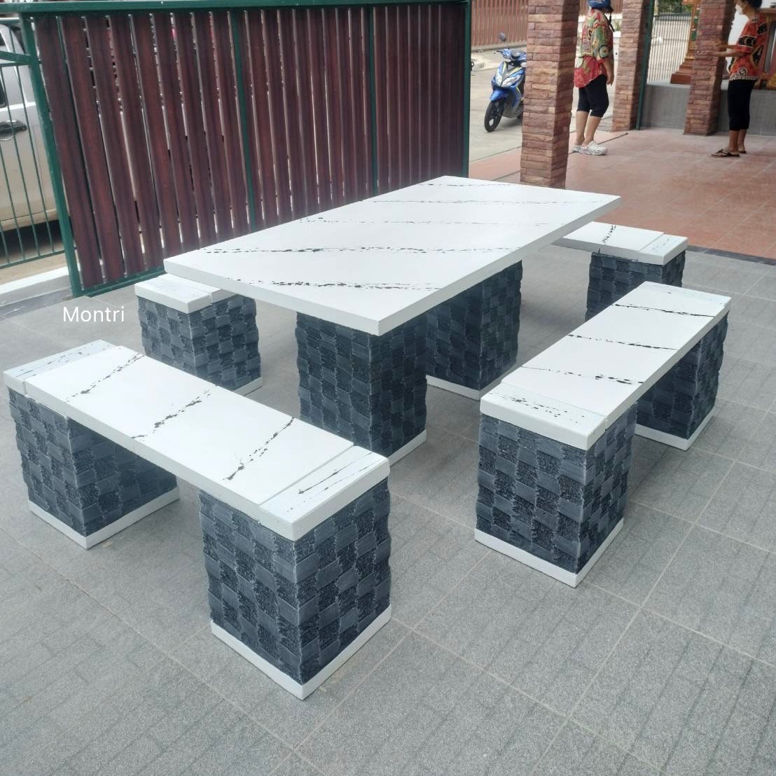 ชุดโต๊ะสนาม โต๊ะสนามกลางแจ้ง โต๊ะสนามโต๊ะสนามกลางแจ้ง ชุดโต๊ะสนาม ชุด 8 ที่นั่ง ขนาด 150*80 cm