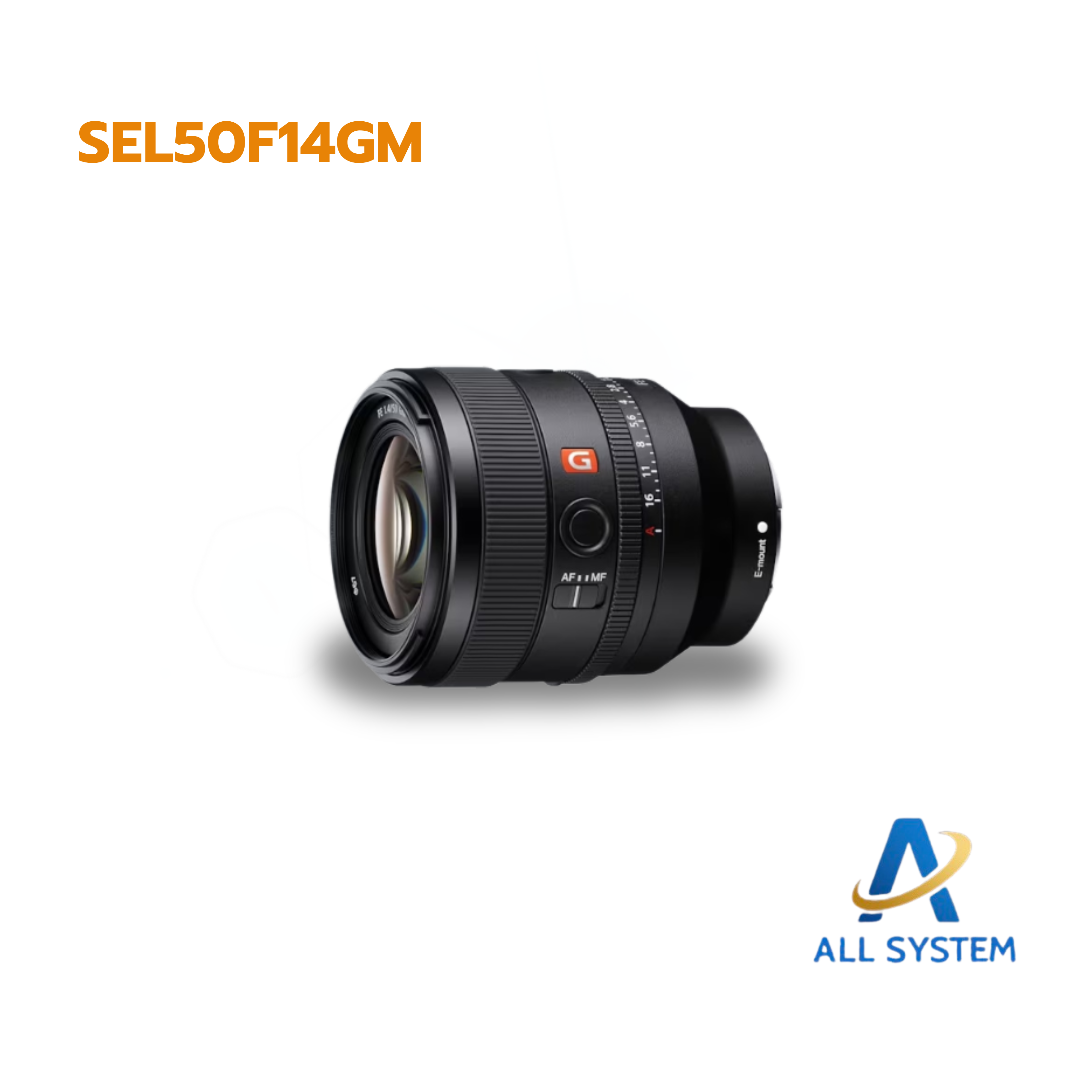 SEL50F14GM Sony G-Master FE 50 mm. F1.4 GM E-Mount Lens