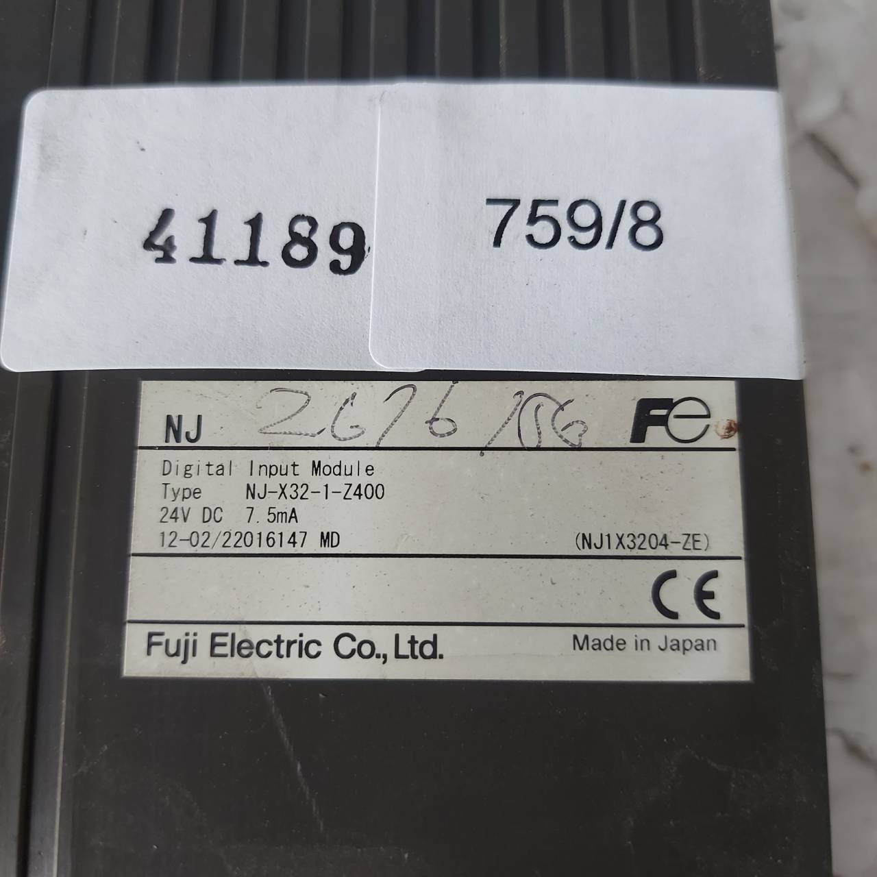 PLC " FUJI " MODEL : NJ-X32-1-Z400