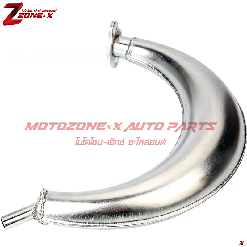 ท่อไอเสียทรงกล้วย Muffler Exhaust 2-Stroke 49cc 60cc 66cc 80cc 2-Stroke Engine Motor Motorized Bicycles Motorized Bike MOTOZONE-X(โมโตโซน-เอ็กซ์) อะไหล่ Part