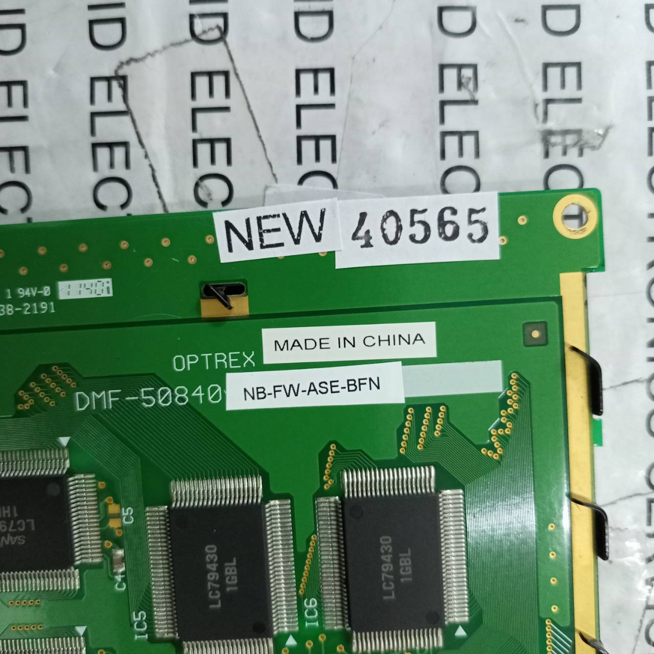 LCD PANEL " OPTREX " MODEL : DMF-50840NB-FW