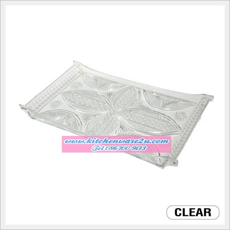 P06094 ถาดเหลี่ยมเจียรนัย ดีไซน์ใหม่ เกรดเอ 99 (ราคาส่งต่อ 1โหล : 12 ใบ คลิ๊กที่สินค้าเพื่อดูรายละเอียด)