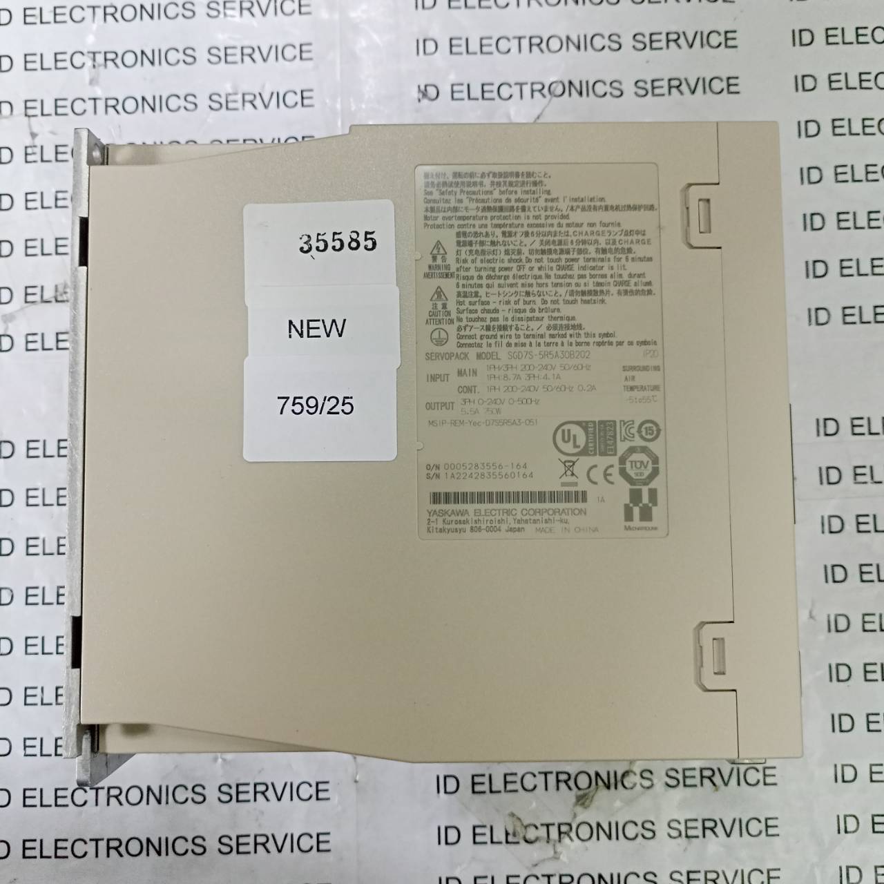 SGD7S-5R5A30B202 SRRVOPACK "YASKAWA"