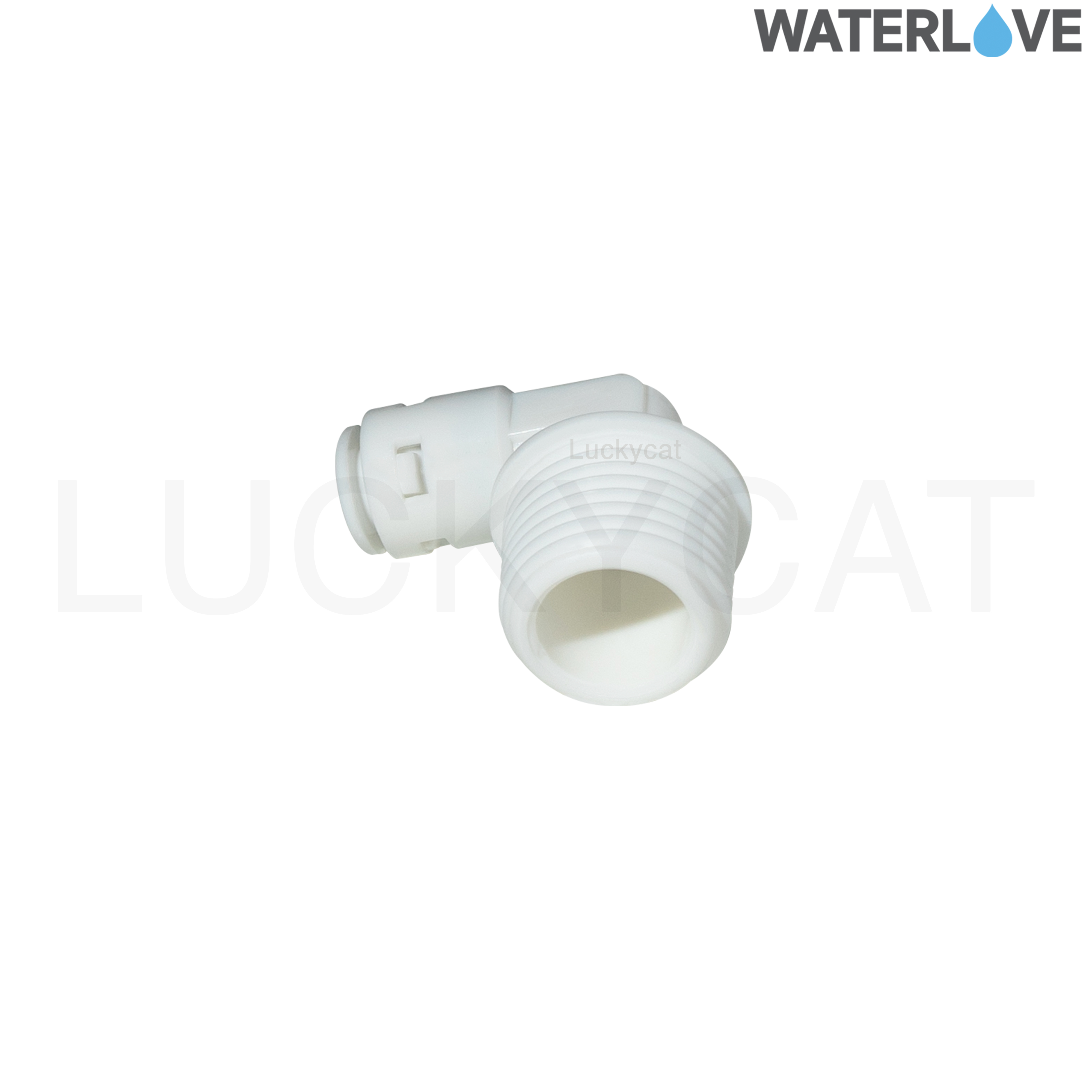 ข้อต่อฉาก เกลียวนอก สวมเร็ว ขนาด 1/2" 1/4" ( 4หุน 2หุน ) สำหรับสายน้ำ PE สายเครื่องกรองน้ำ