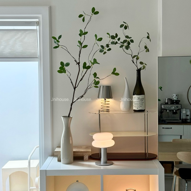 [พร้อมส่ง] Jnihouse : กิ่งไม้ประดิษฐ์สูง 100 cm (มีใบตามปลายก้าน)