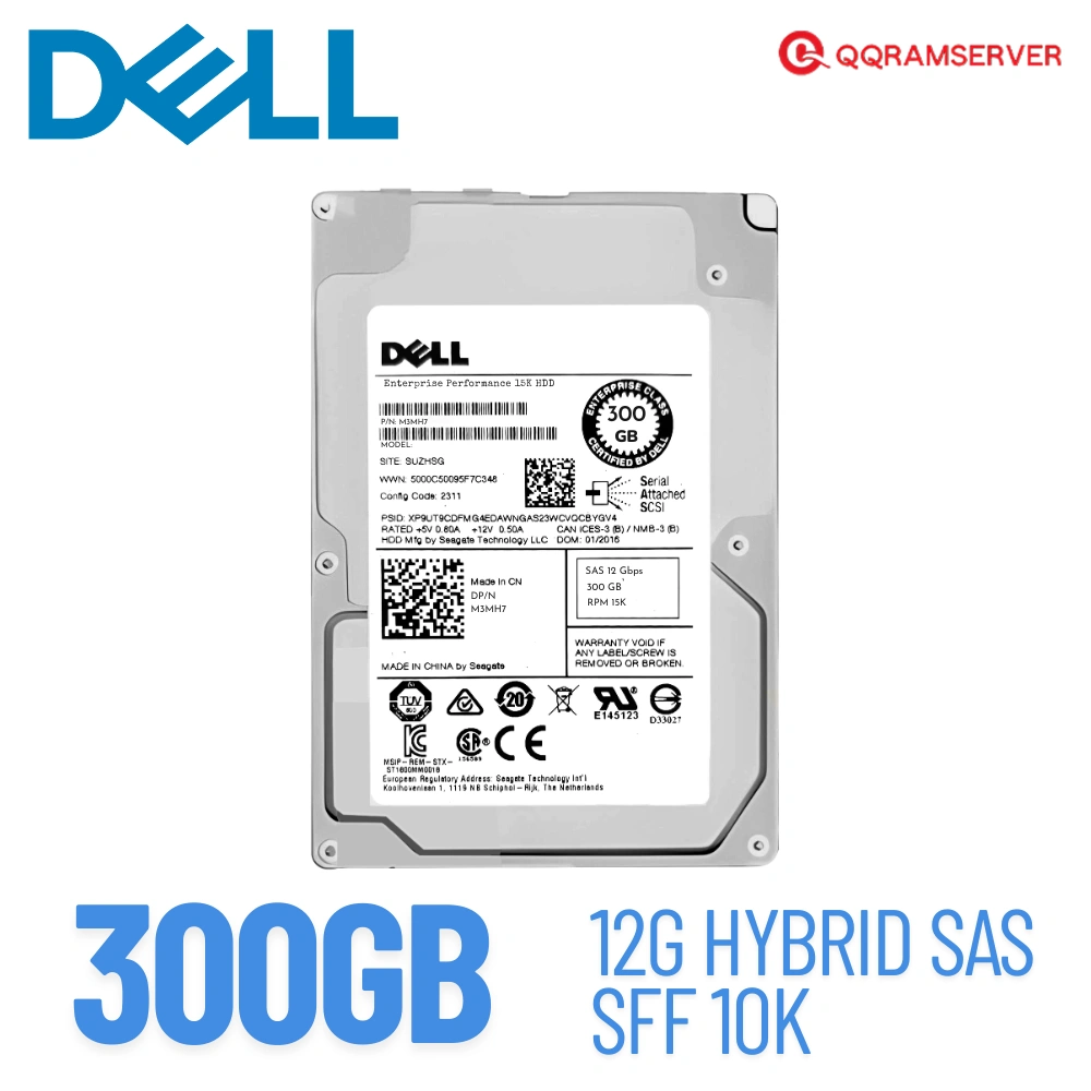HDD Server Dell PowerEdge R230 300GB Hybrid SAS 12Gb 15K