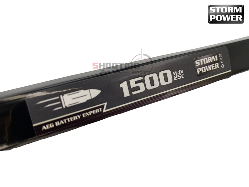 แบตลิโพ Storm Power 25C 11.1V 1500mAh สำหรับ AK
