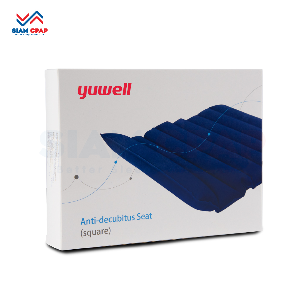 เบาะลมรองนั่ง ป้องกันการกดทับ Yuwell ทรงสี่เหลี่ยม (แบบลอน) - Anti-decubitus Seat (Square)