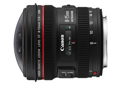 CANON รุ่น EF8-15mm f4L Fisheye USM