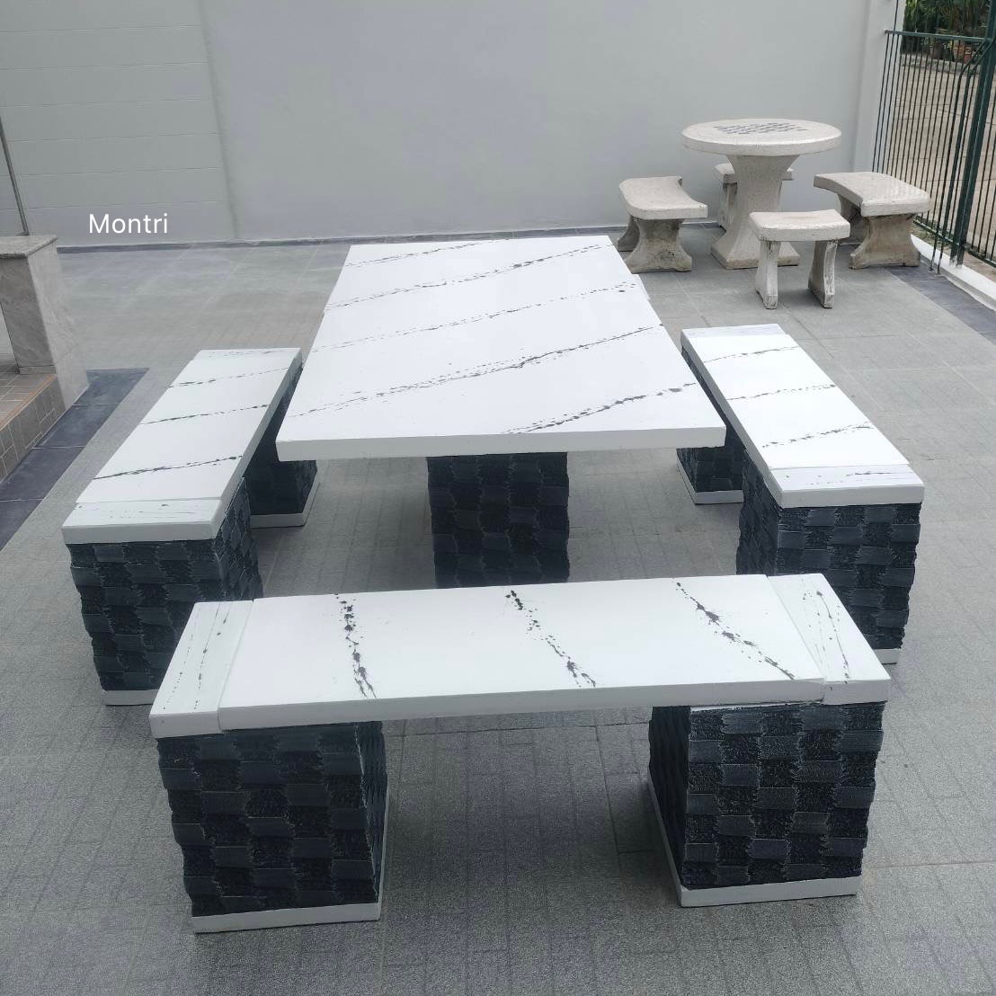 ชุดโต๊ะสนาม โต๊ะสนามกลางแจ้ง โต๊ะสนามโต๊ะสนามกลางแจ้ง ชุดโต๊ะสนาม ชุด 8 ที่นั่ง ขนาด 150*80 cm