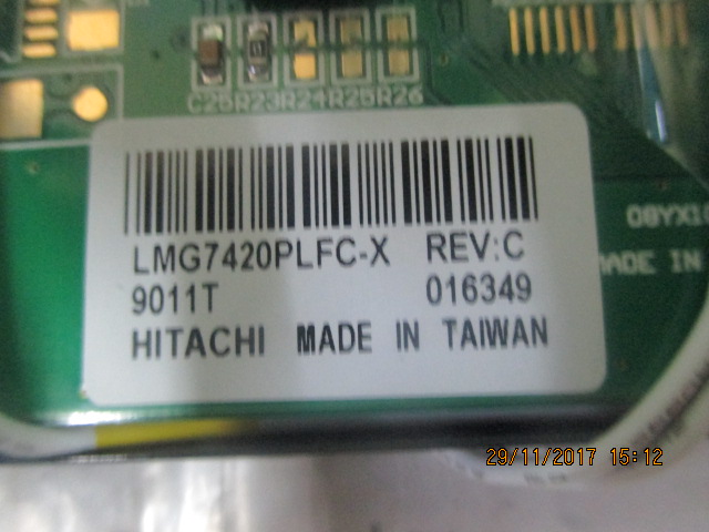 LCD PANEL " HITACHI " MODEL : LMG7420PLFC-X