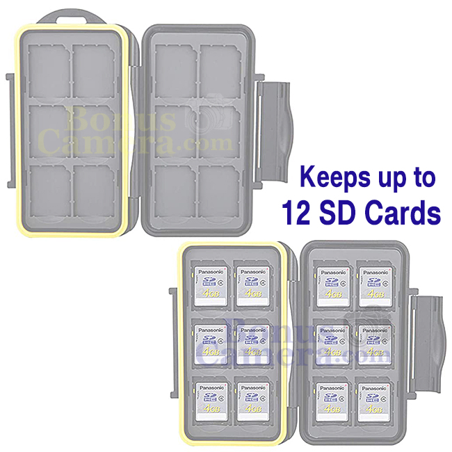 MC-SD12 12 pcs. SD Memory Card Case กล่องเก็บ Memory Card ชนิด SD card ได้ 12 ชิ้น