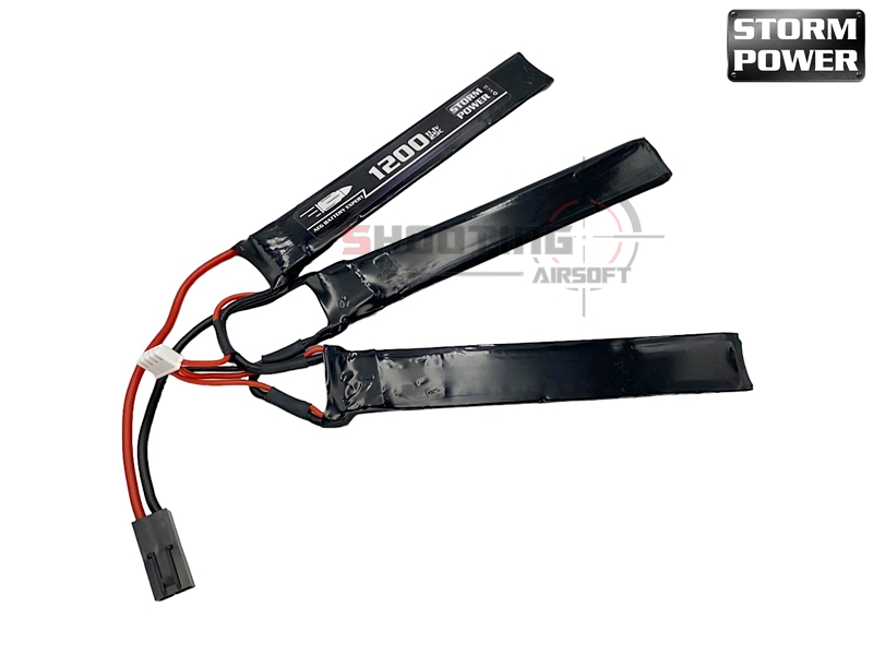 แบตลิโพ Storm Power 25C 1200mAh 11.1V แยกเซลล์