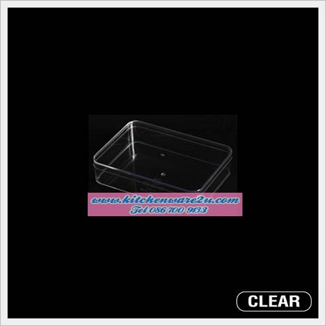 P05140 กล่องเหลี่ยมใส พลาสติกเนื้อแข็ง (12 x 17 x 4 cm) ความจุ 590 มิลลิลิตร No.645 ราคาส่งต่อ 1 โหล : 12 ใบ