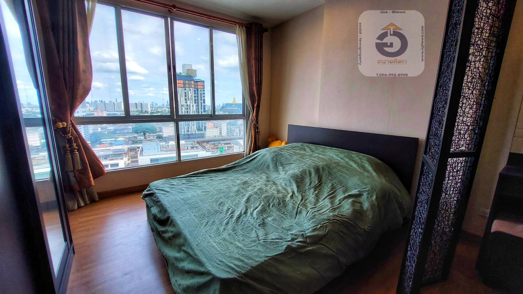 ขาย the tree bangpo station บางโพ สเตชั่น เป็นคอนโดมิเนียมติดรถไฟฟ้า มองเห็นโค้งแม่น้ำเจ้าพระยา ใกล้ MRT สถานีบางโพ วิวแม่น้ำ เฟอร์ครบพร้อมอยู่