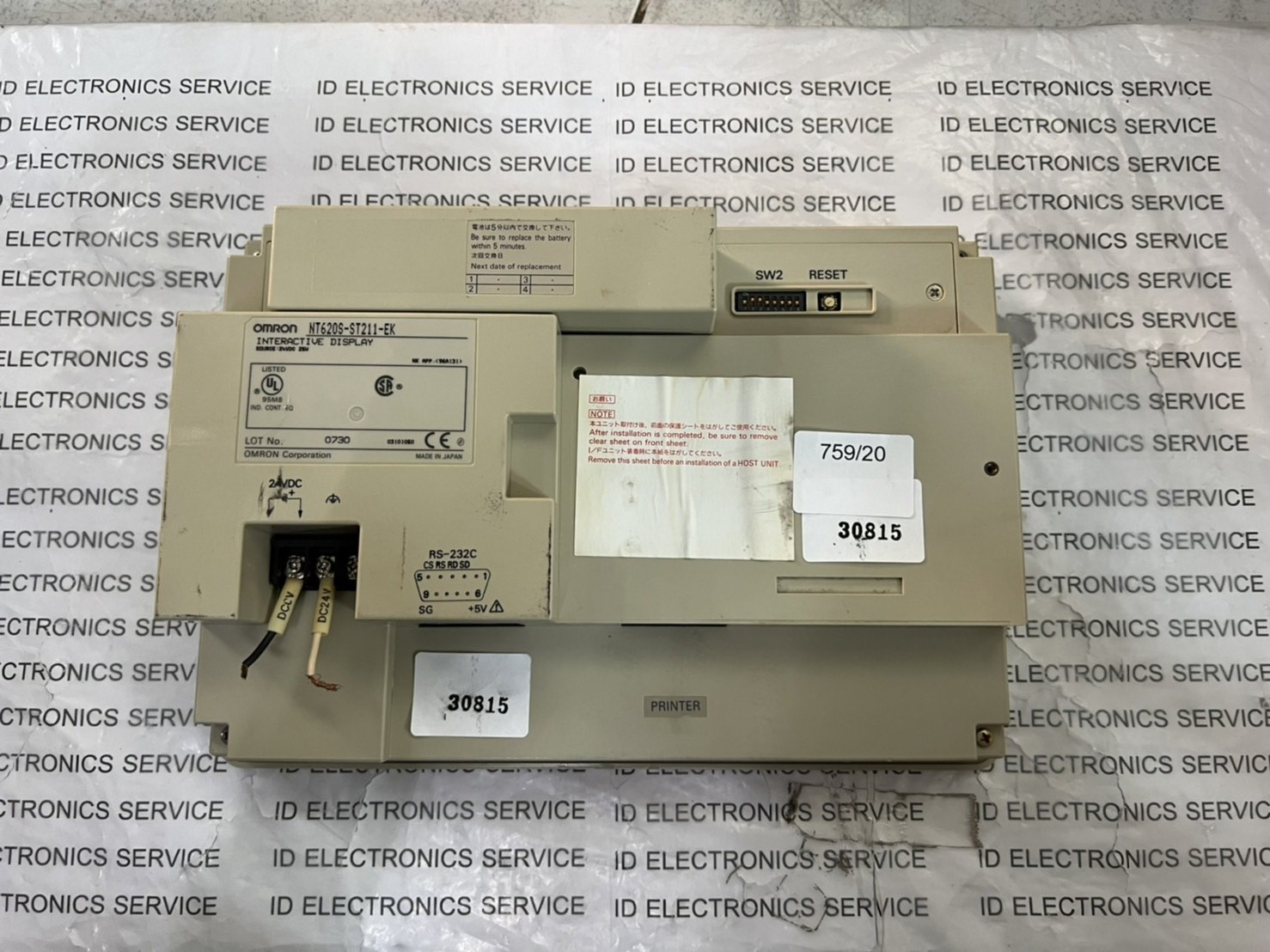 LCD TOUCH SCREEN " OMRON " MODEL : NT620S-ST211-EK