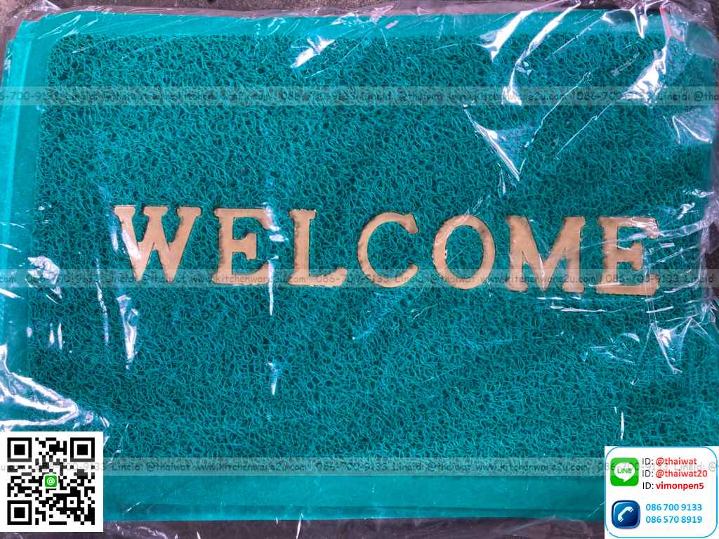 P01465 พรพรมเช็ดเท้าwelcome ไทย. ราคาต่อโหล