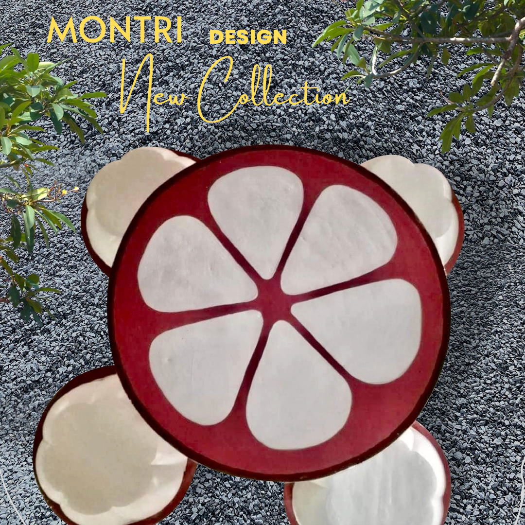 ชุดโต๊ะสนาม โต๊ะสนาม ชุดโต๊ะเก้าอี้มังคุด โต๊ะสนามแต่งสวน รุ่น มังคุด02