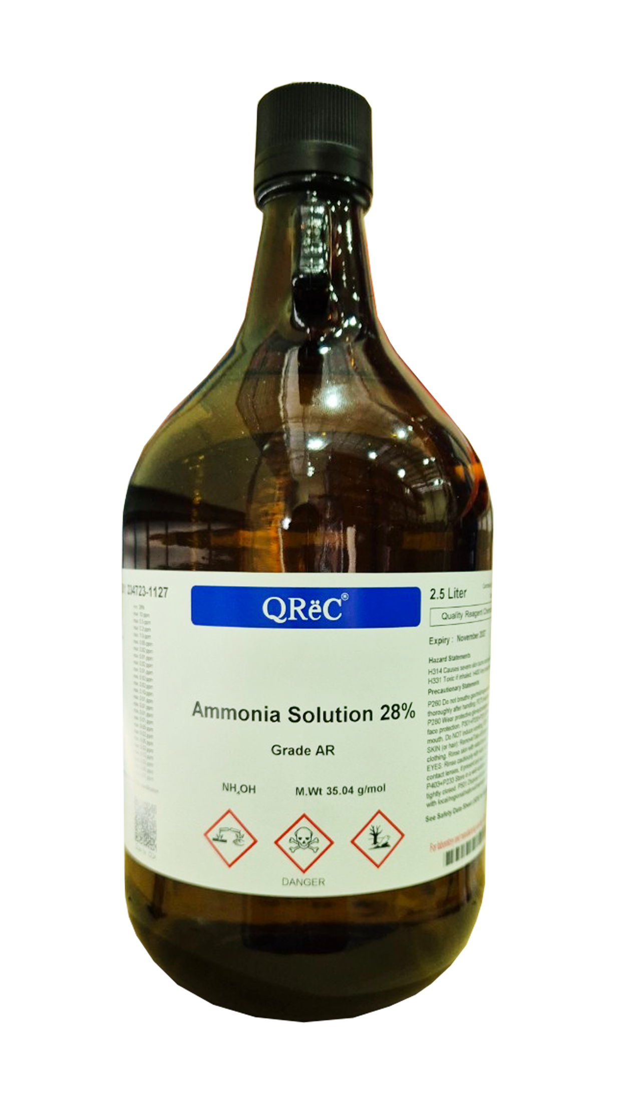 Ammonia solution 28% AR grade (2.5L) QReC
