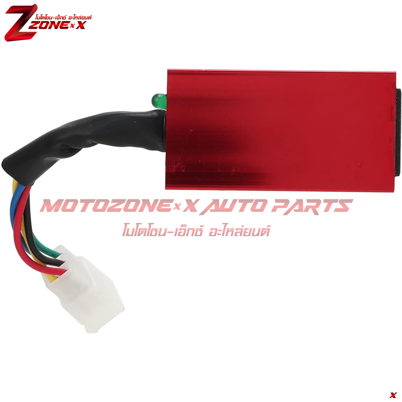 คอยส์จุดระเบิด Aluminum Red 5 Pin Racing AC Ignition CDI Box For 50cc 90cc 110cc 125cc 140cc 150cc 160cc Engine Chinese Pit Dirt Motor Bike อุปกรณ์เสริม เครื่องยนตร์ Part อะไหล่