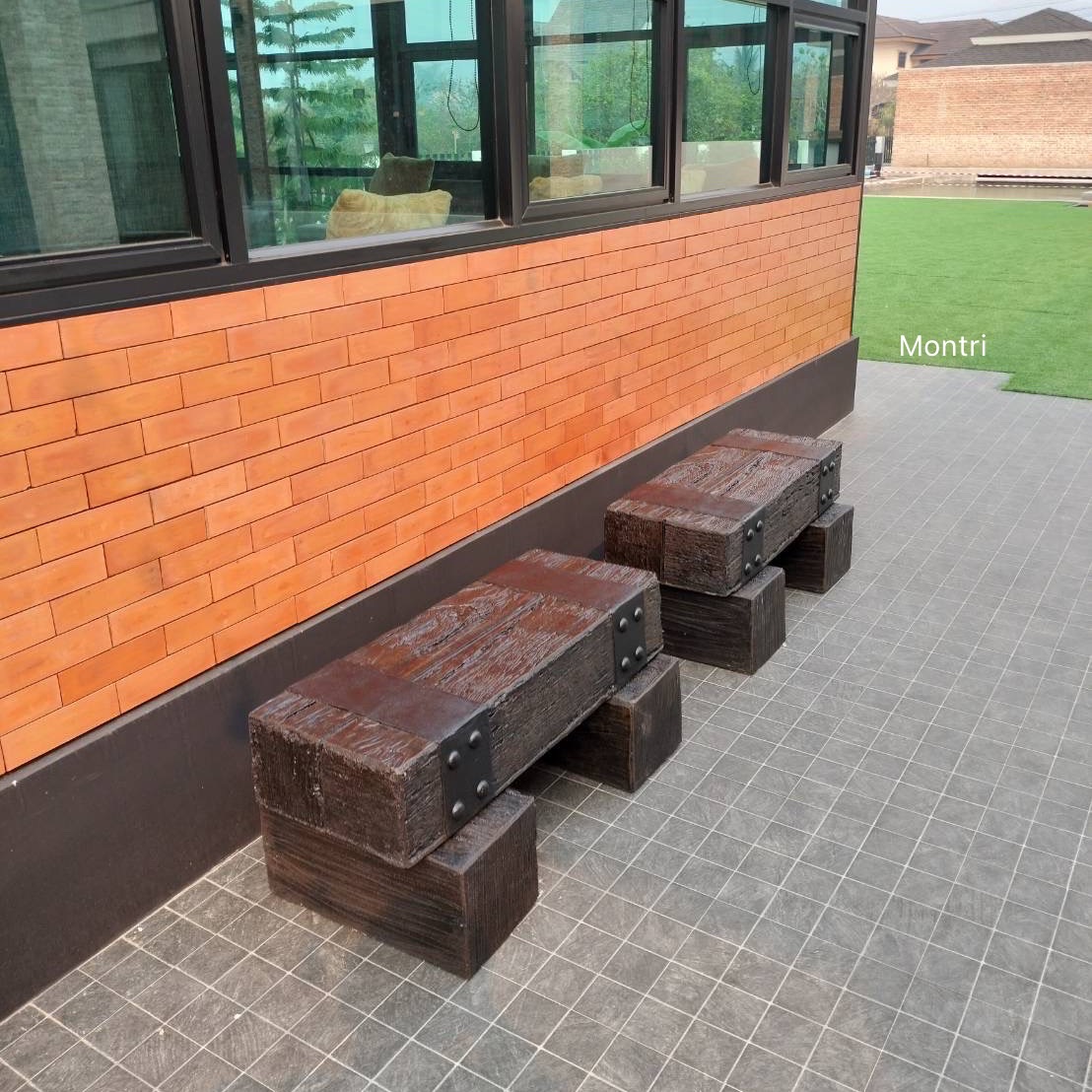 เก้าอี้ไม้หมอน เก้าอี้สนาม ยาว 100 cm. จำนวน 2 ตัว เก้าอี้ไม้หมอนรถไฟ เก้าอี้สนาม ม้านั่งสนาม งานสวยเรียบหรู มีบริการจัดส่งทั่วประเทศ แข็งแรงทนใช้งานได้ในระยะยาว