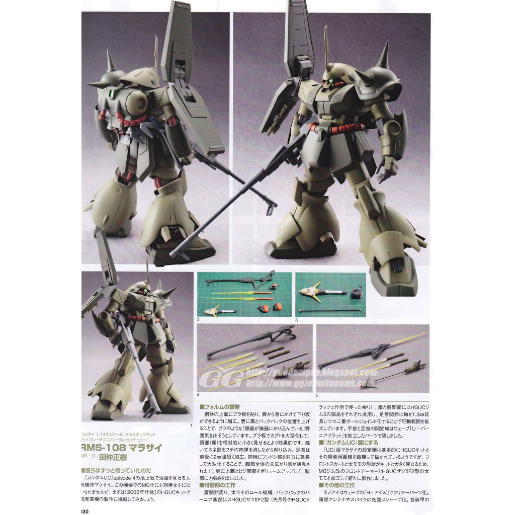 (MG) 1/100 RMS-108 MARASAI UNICORN VER (Premium Bandai)