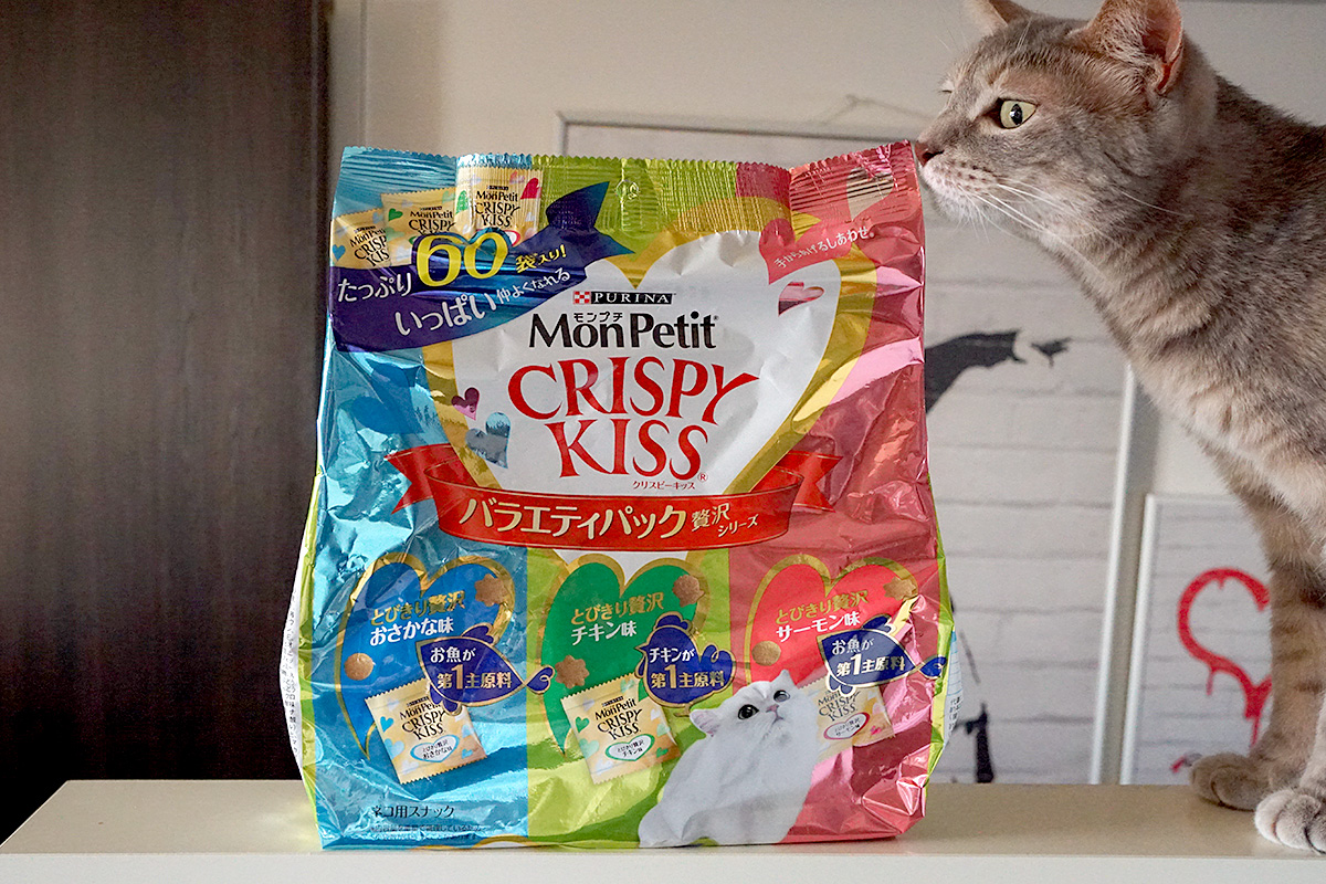 [ของแท้จากญี่ปุ่น🇯🇵] MonPetit Crispy Kiss Cat Treats Variety Pack ขนมแมวพรีเมียมคริสปี้คิส ยอดนิยม