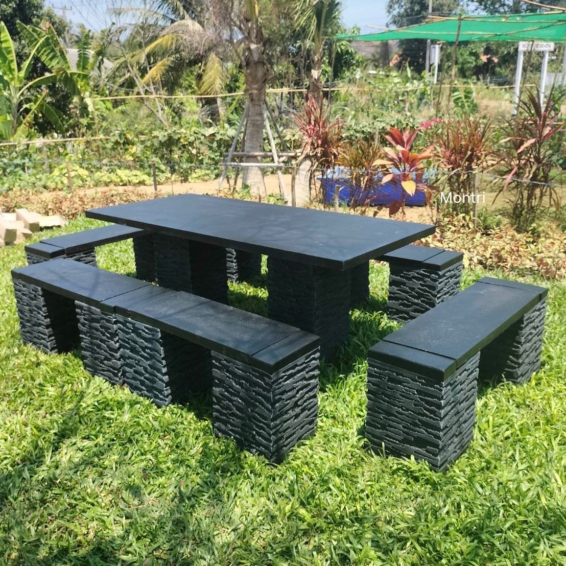 โต๊ะสนามกลางแจ้ง สไตล์โมเดิร์น ชุดโต๊ะสนามกลางแจ้ง โต๊ะสนาม โต๊ะสนามกลางแจ้ง ชุดโต๊ะสนาม ชุด 12 ที่นั่ง ขนาด 180*80 cm. มีบริการจัดส่งทั่วประเทศ