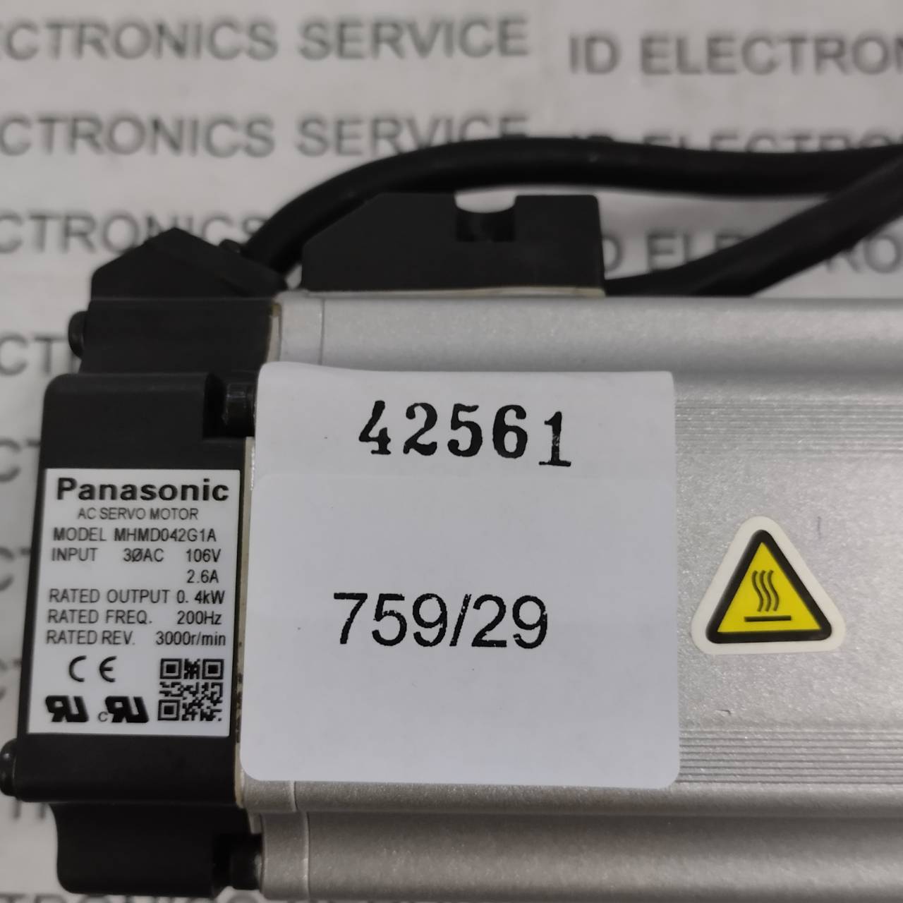 SERVO MOTOR " PANASONIC " MODEL : MHMD042G1A