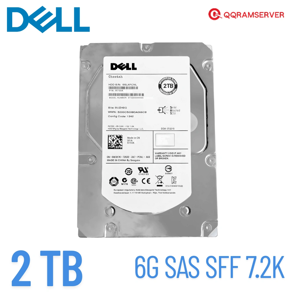 HDD Server Dell R230 2TB SAS 6Gb 7.2K Dell ฮาร์ดดิสก์ Server