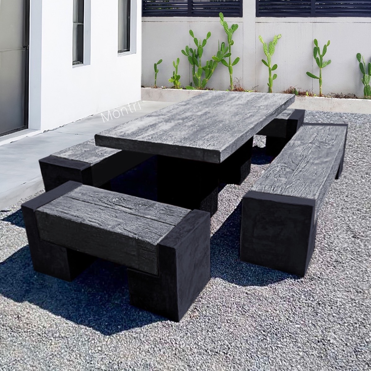 เฟอร์นิเจอร์สนาม สำหรับทุกสภาพอากาศ ชุดโต๊ะสนาม 12 ที่นั่ง เน้นความเป็นงานศิลปะและความแข็งแกร่ง